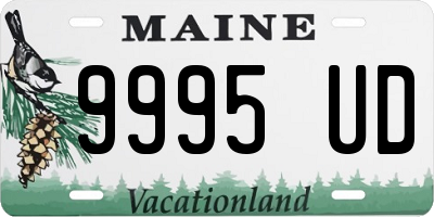 ME license plate 9995UD
