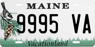 ME license plate 9995VA