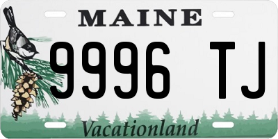 ME license plate 9996TJ
