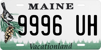 ME license plate 9996UH