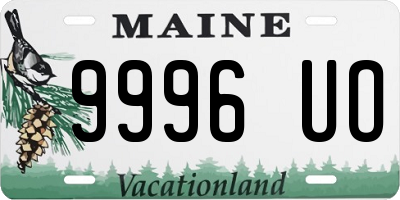 ME license plate 9996UO