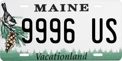 ME license plate 9996US