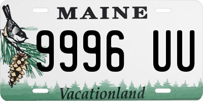 ME license plate 9996UU