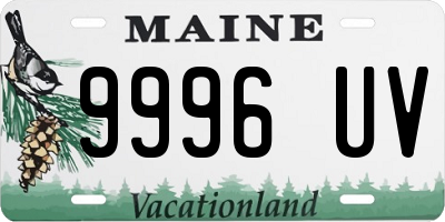 ME license plate 9996UV