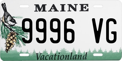 ME license plate 9996VG