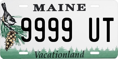 ME license plate 9999UT