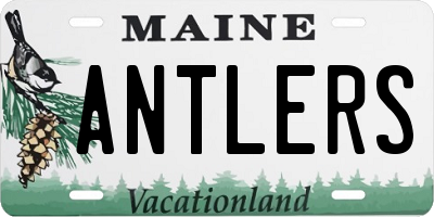 ME license plate ANTLERS