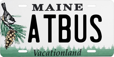 ME license plate ATBUS