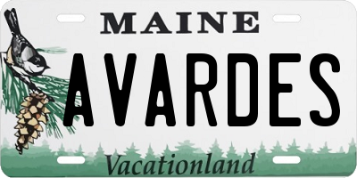 ME license plate AVARDES