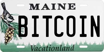 ME license plate BITCOIN