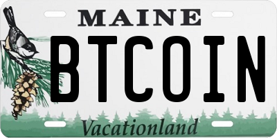 ME license plate BTCOIN