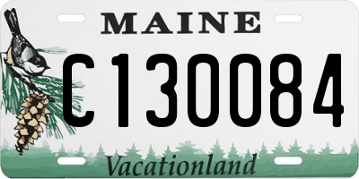 ME license plate C130084