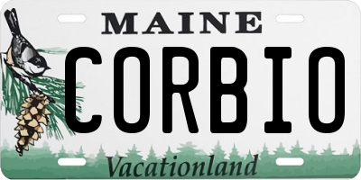 ME license plate CORBIO