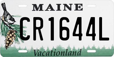ME license plate CR1644L