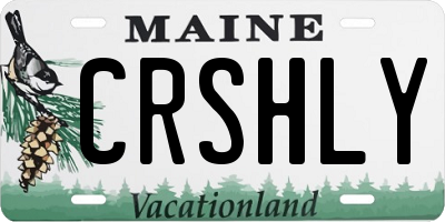 ME license plate CRSHLY