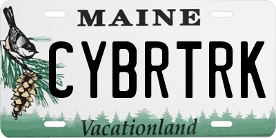ME license plate CYBRTRK