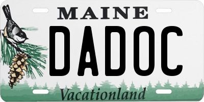 ME license plate DADOC