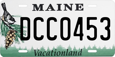 ME license plate DCC0453