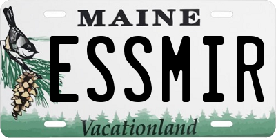 ME license plate ESSMIR