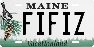 ME license plate FIFIZ