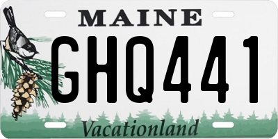 ME license plate GHQ441