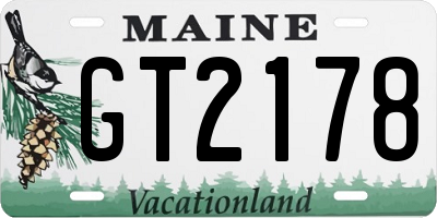 ME license plate GT2178