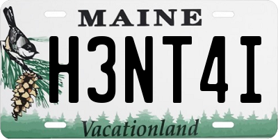 ME license plate H3NT4I