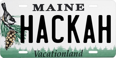 ME license plate HACKAH