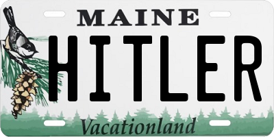 ME license plate HITLER