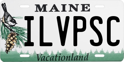 ME license plate ILVPSC