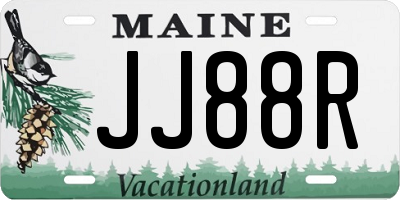 ME license plate JJ88R