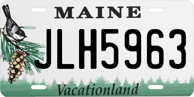 ME license plate JLH5963