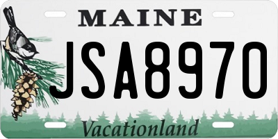 ME license plate JSA8970