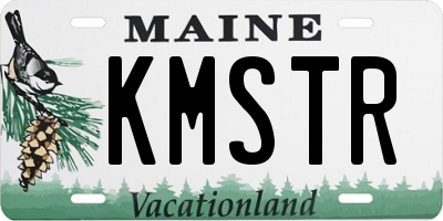 ME license plate KMSTR