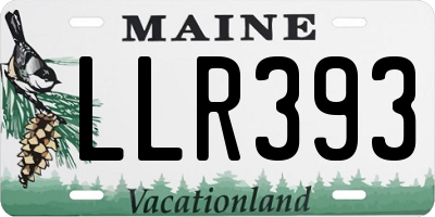 ME license plate LLR393