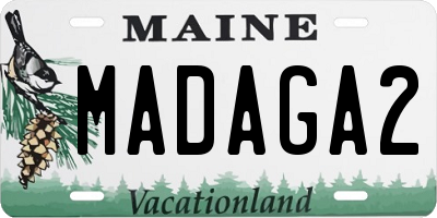 ME license plate MADAGA2