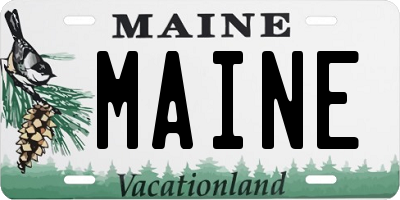 ME license plate MAINE