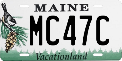 ME license plate MC47C