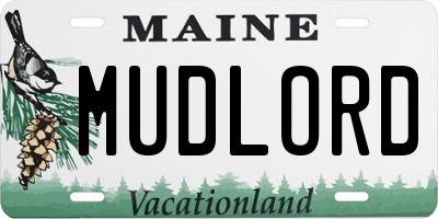 ME license plate MUDLORD