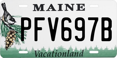 ME license plate PFV697B