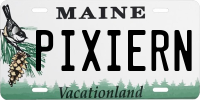 ME license plate PIXIERN