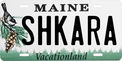 ME license plate SHKARA