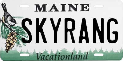 ME license plate SKYRANG