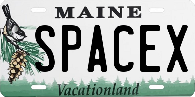 ME license plate SPACEX