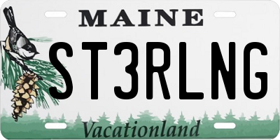 ME license plate ST3RLNG