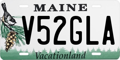 ME license plate V52GLA