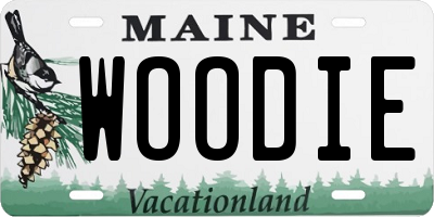 ME license plate WOODIE