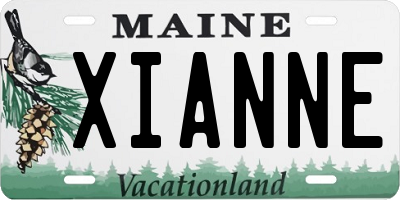 ME license plate XIANNE