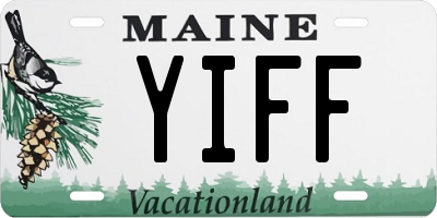 ME license plate YIFF