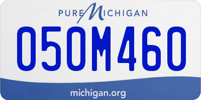 MI license plate 050M460